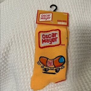 Yellow Oscar Mayer Hot Dog Bus Crew Socks